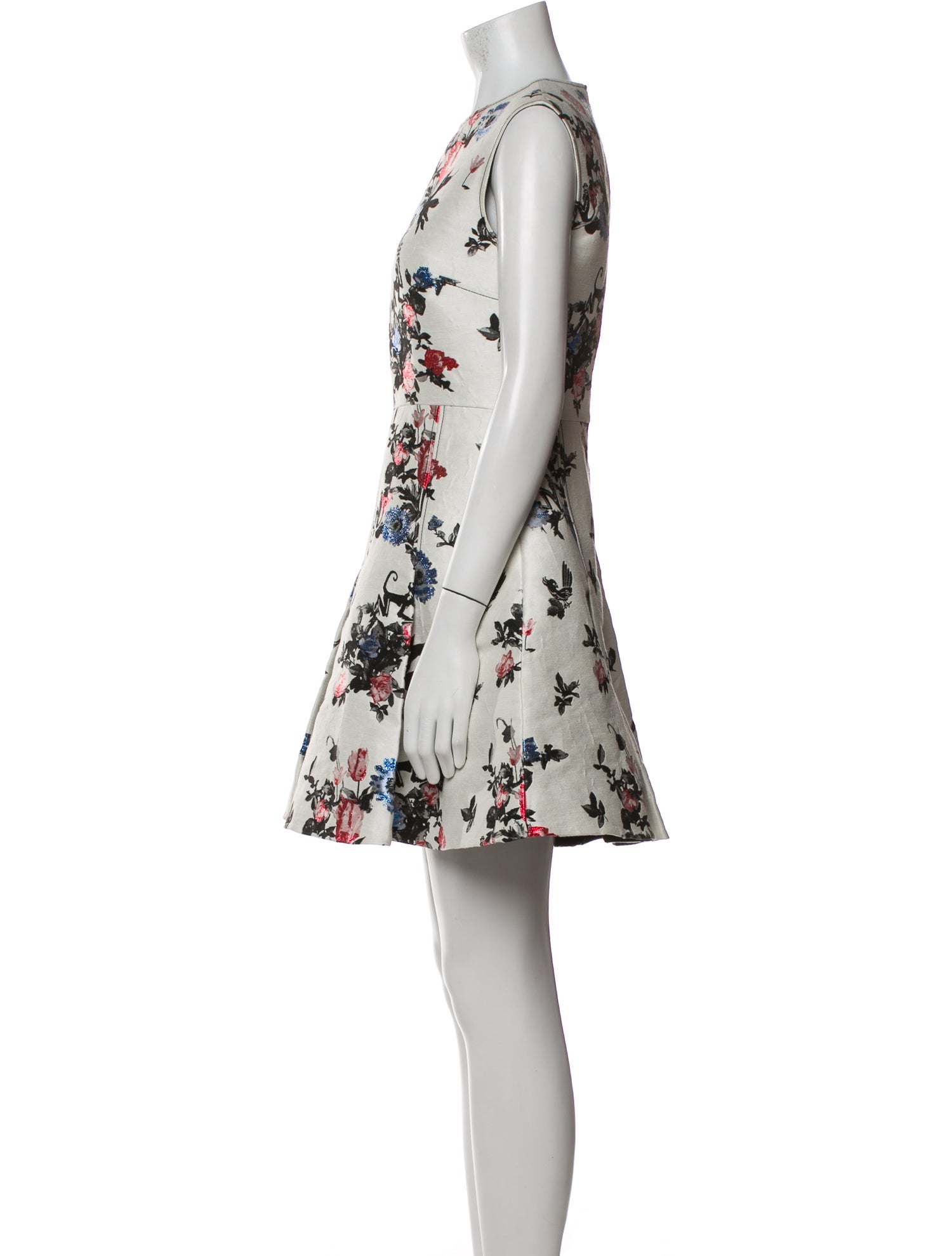 Valentino Floral Print Mini Dress