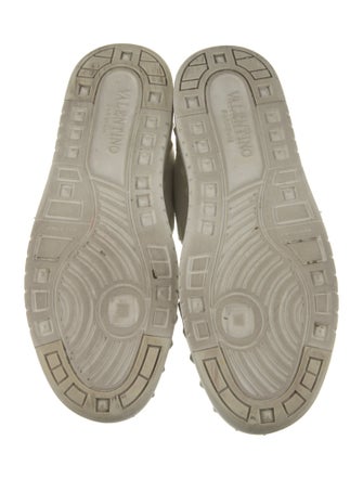 Valentino Leather Studded Accents Sneakers