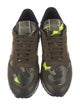 Valentino Rockstud Accents Leather Sneakers