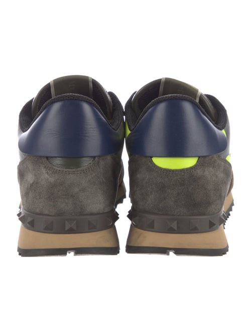 Valentino Rockstud Accents Leather Sneakers