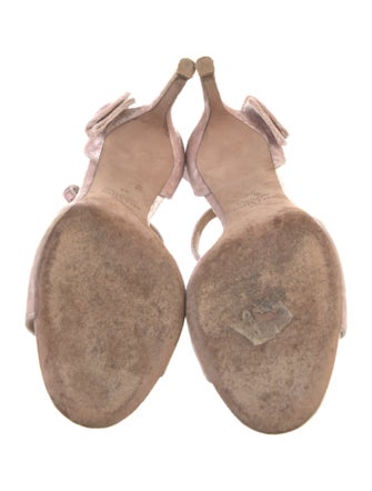 Valentino Velvet Bow Accents Sandals