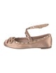 Valentino Rockstud Accents Satin Flats