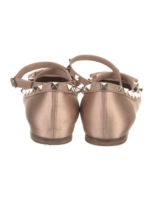 Valentino Rockstud Accents Satin Flats