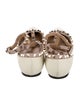 Valentino Rockstud Accents Leather Ballet Flats