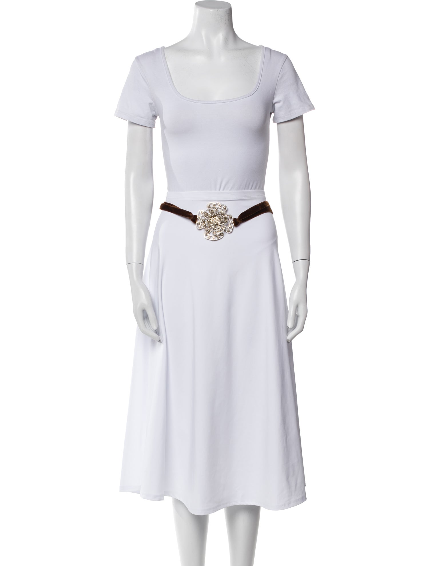 Valentino Skinny Velvet Belt