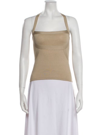 Valentino Square Neckline Sleeveless Top