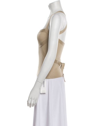 Valentino Square Neckline Sleeveless Top