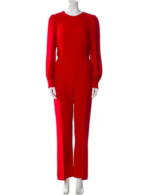 Valentino Silk Crew Neck Jumpsuit