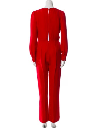 Valentino Silk Crew Neck Jumpsuit