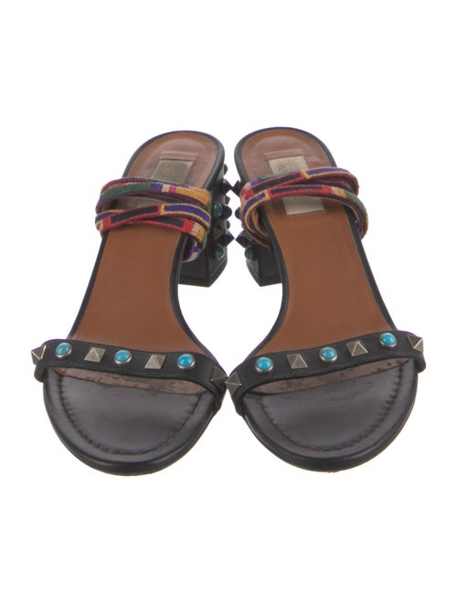 Valentino Rockstud Accents Leather Sandals
