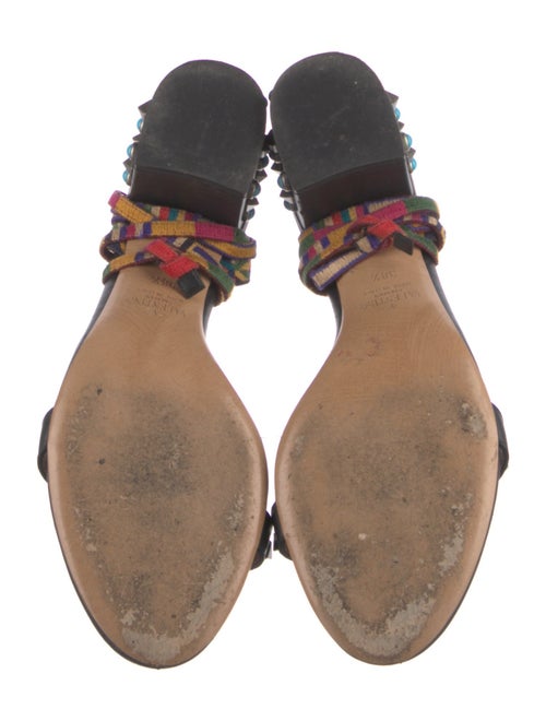 Valentino Rockstud Accents Leather Sandals