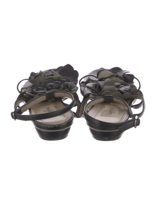Valentino Rockstud Accents Leather Slingback Sandals