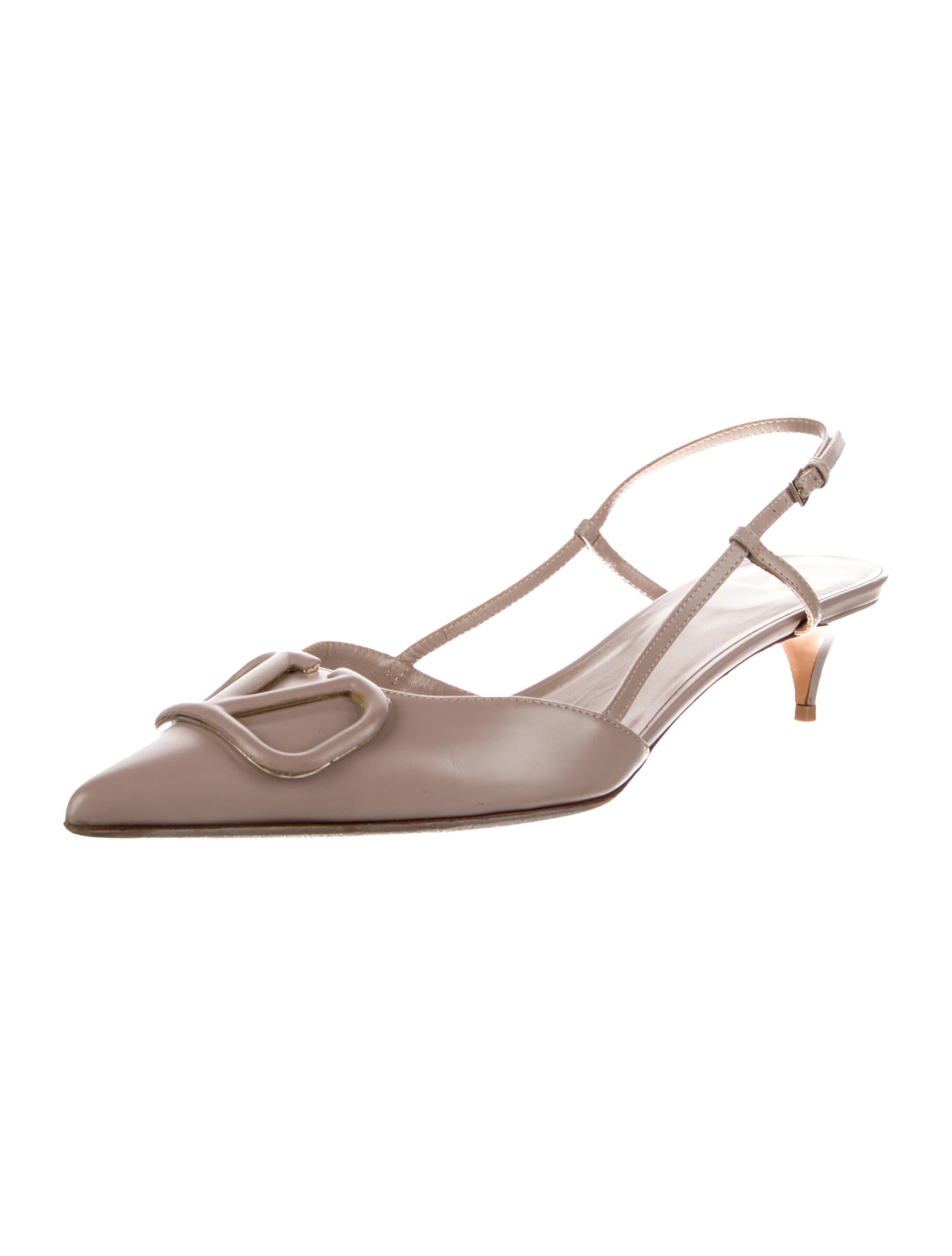Valentino Leather Slingback Pumps