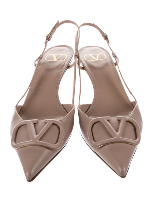 Valentino Leather Slingback Pumps