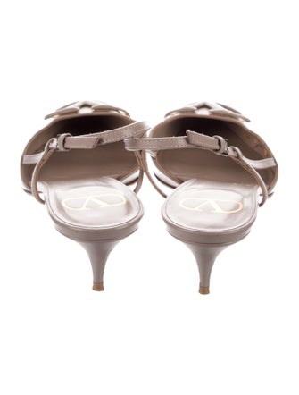 Valentino Leather Slingback Pumps