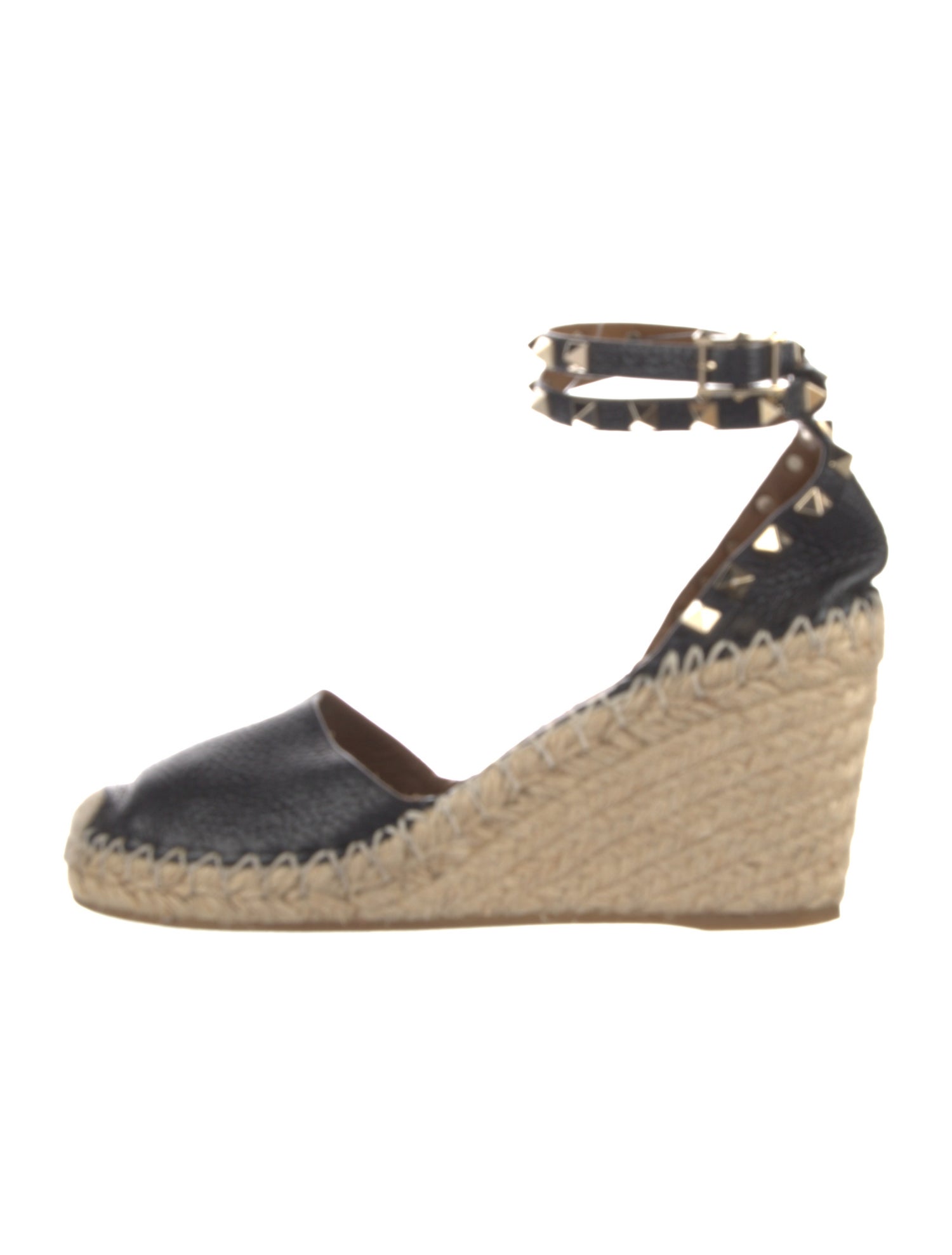 Valentino Rockstud Accents Leather D'Orsay Pumps