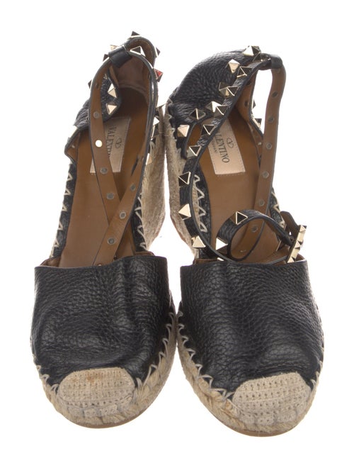 Valentino Rockstud Accents Leather D'Orsay Pumps