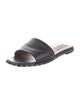 Valentino Rockstud Accents Leather Slides