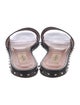Valentino Rockstud Accents Leather Slides
