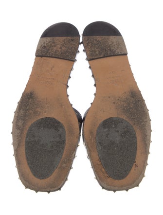 Valentino Rockstud Accents Leather Slides