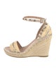 Valentino Straw Glitter Accents Espadrilles
