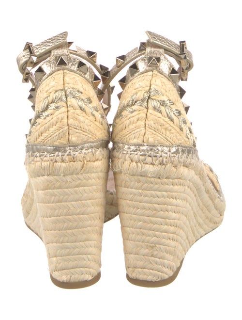 Valentino Straw Glitter Accents Espadrilles
