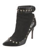 Valentino Rockstud Accents Suede Boots