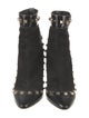 Valentino Rockstud Accents Suede Boots