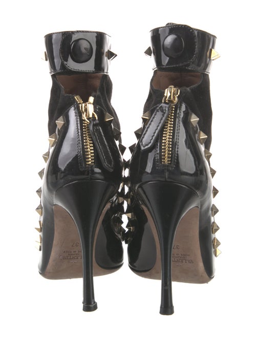 Valentino Rockstud Accents Suede Boots