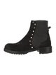 Valentino Rockstud Accents Suede Chelsea Boots