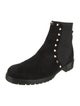 Valentino Rockstud Accents Suede Chelsea Boots