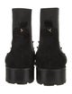 Valentino Rockstud Accents Suede Chelsea Boots