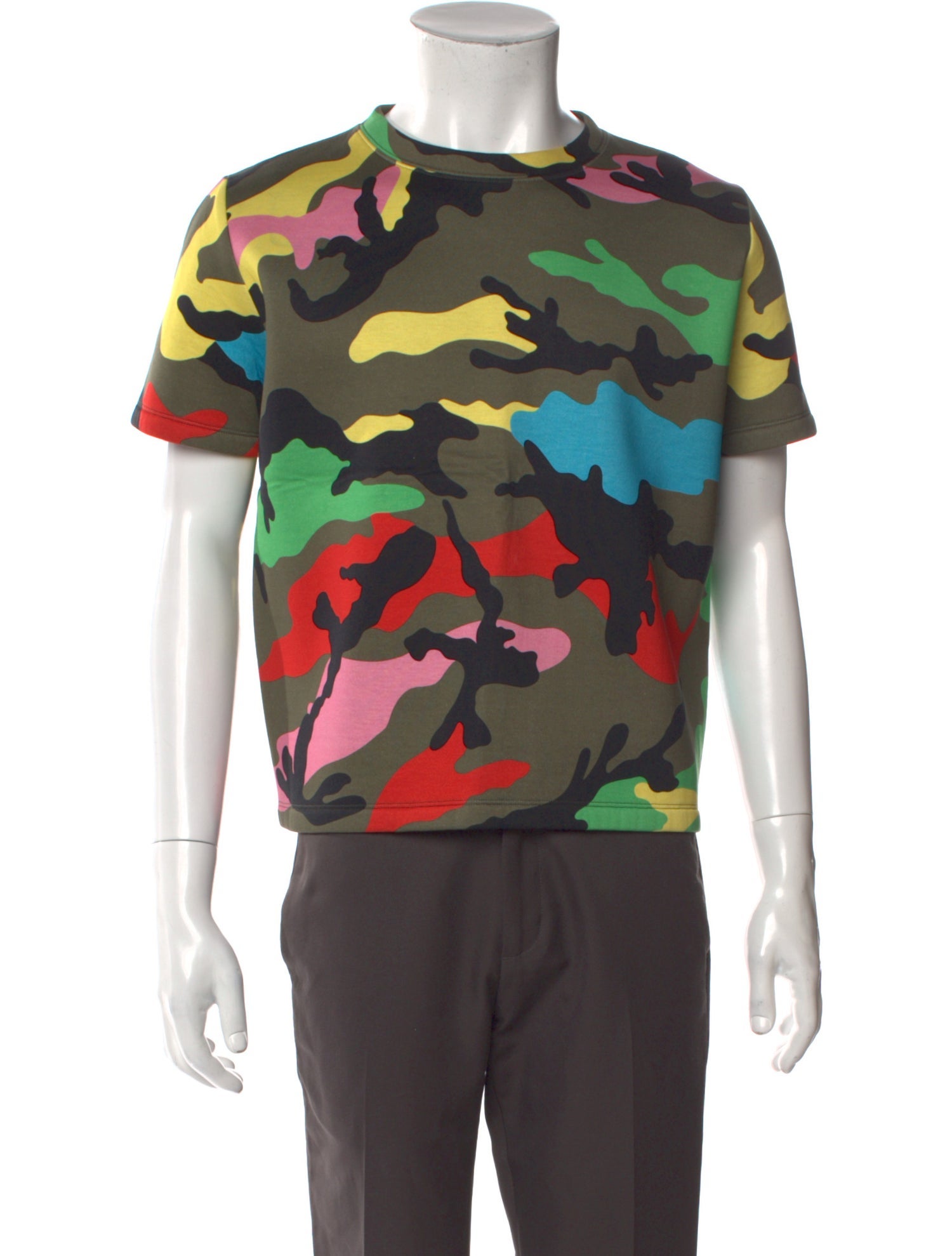 Valentino Rockstud Accents Printed T-Shirt