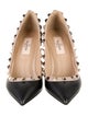 Valentino Rockstud Accents Leather Pumps
