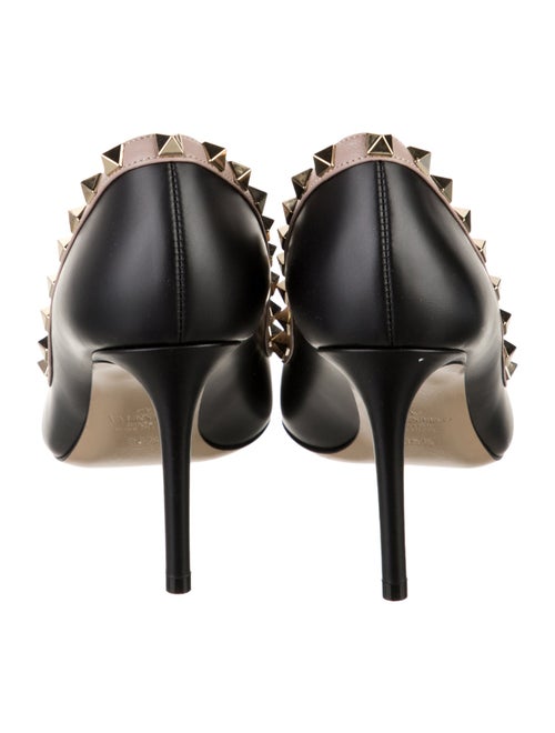 Valentino Rockstud Accents Leather Pumps