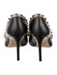 Valentino Rockstud Accents Leather Pumps