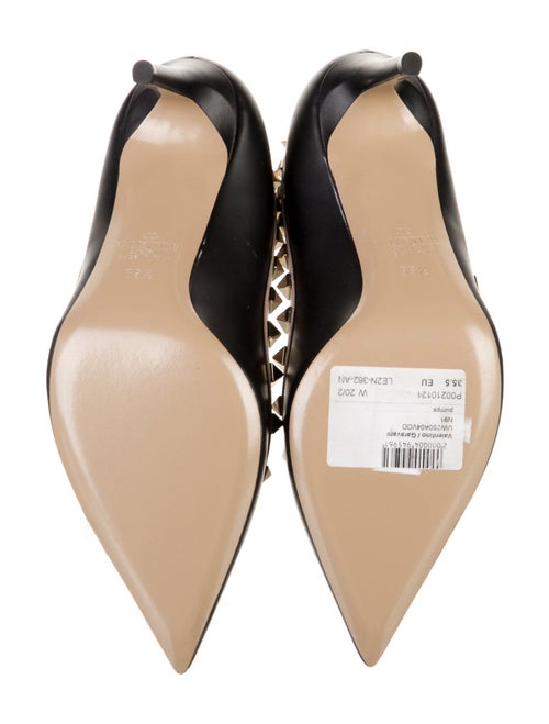 Valentino Rockstud Accents Leather Pumps