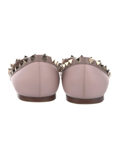 Valentino Rockstud Accents Patent Leather Ballet Flats