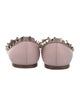 Valentino Rockstud Accents Patent Leather Ballet Flats