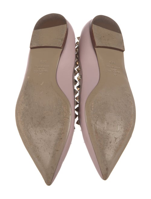 Valentino Rockstud Accents Patent Leather Ballet Flats