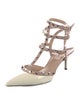 Valentino Rockstud Accents Patent Leather T-Strap Pumps