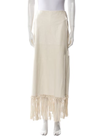 Valentino Leather Midi Length Skirt