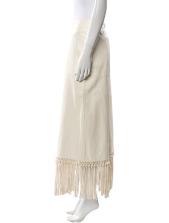 Valentino Leather Midi Length Skirt