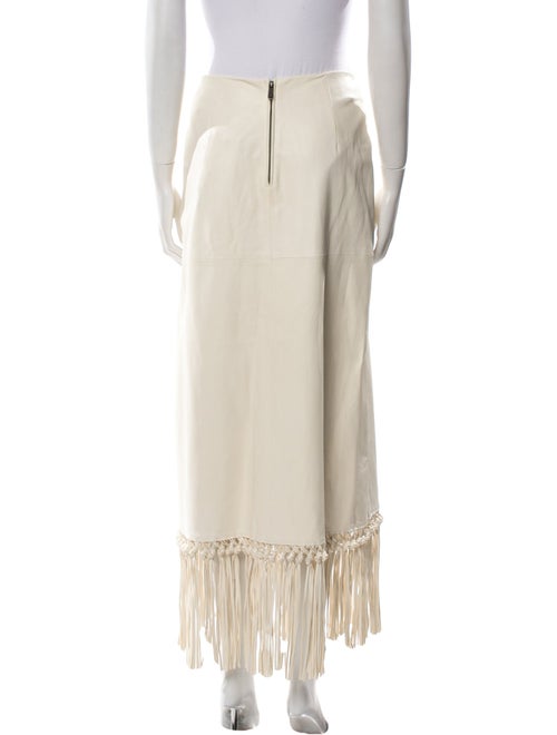 Valentino Leather Midi Length Skirt