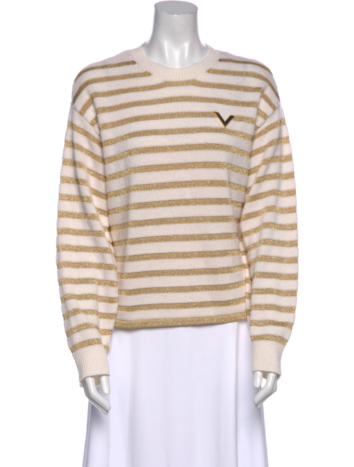 Valentino Wool Striped Sweater
