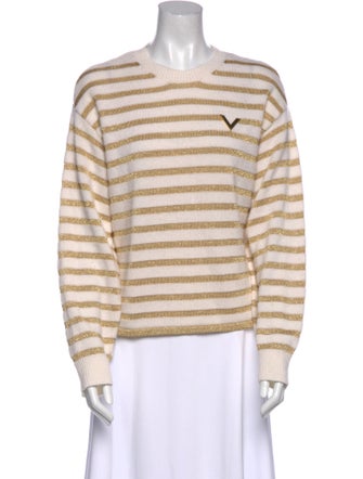 Valentino Wool Striped Sweater