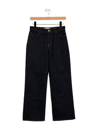 Valentino Mid-Rise Wide Leg Jeans