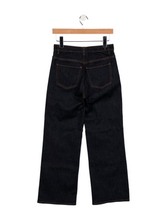 Valentino Mid-Rise Wide Leg Jeans