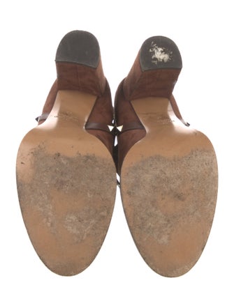 Valentino Rockstud Accents Suede Boots