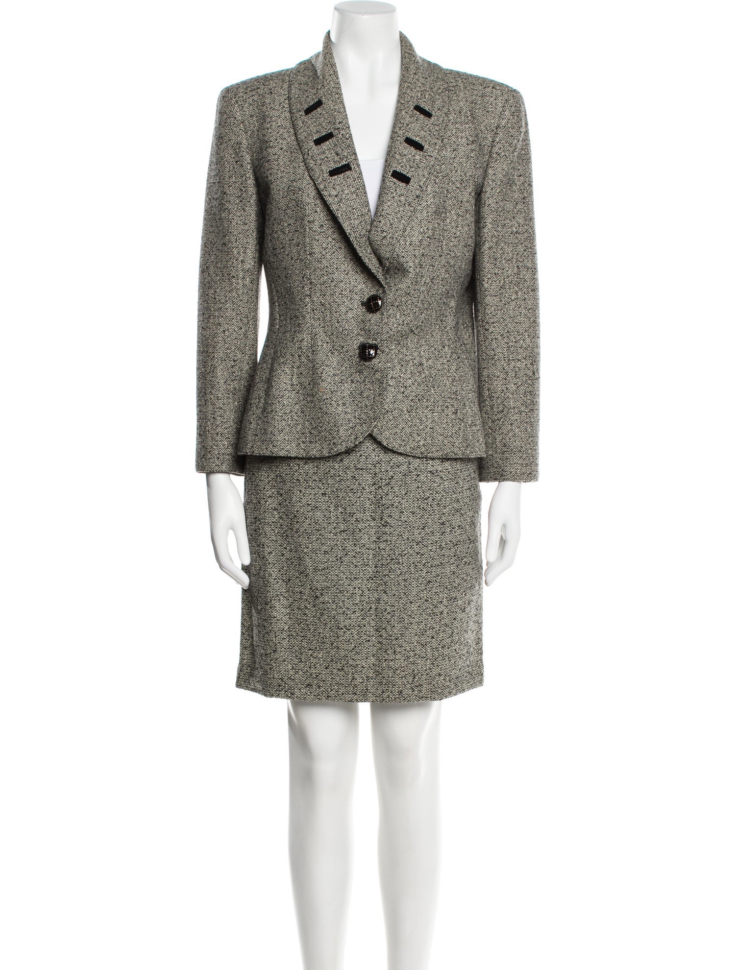 Valentino Vintage Wool Skirt Set